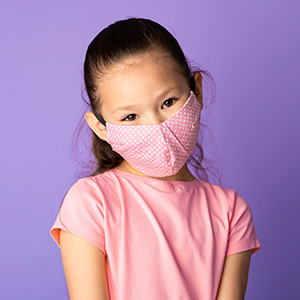 Girl Wearing Mask to protect against COVID-19